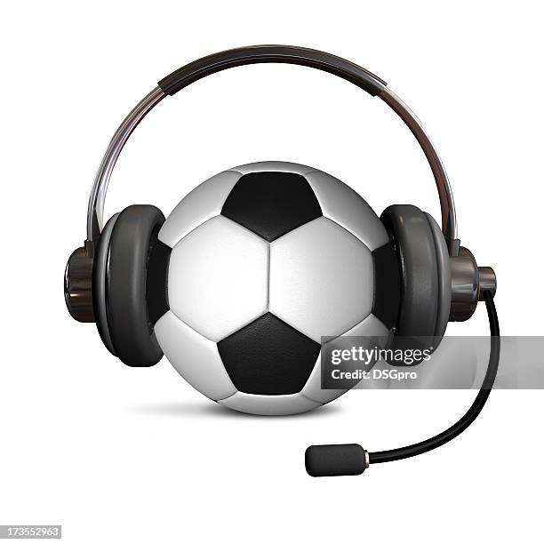 abstract soccer telecast - microphone 3d stock pictures, royalty-free photos & images