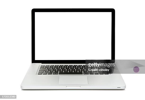 laptop isoliert auf weiss - 2008 stock-fotos und bilder