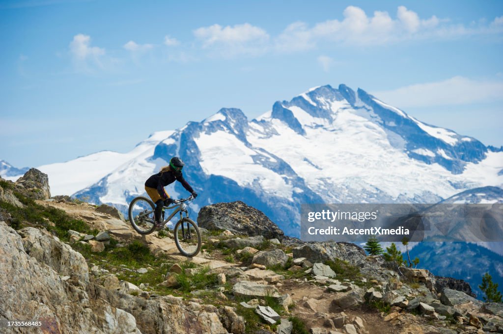 High alpine mountain biking