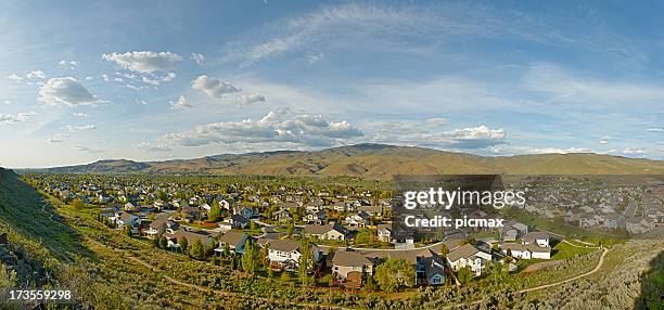 neighbourhood   panorama - boise stockfoto's en -beelden