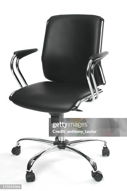 sexy black chair 2 - leather office chair stock pictures, royalty-free photos & images