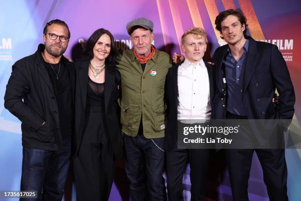Lex Shrapnel, Leanne Best, Jason Flemyng, George Jaques and Daniel Sharman attend the "Black Dog" screening during the 67th BFI London Film Festival...