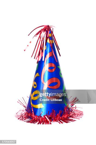 gorro de fiesta - gorro de fiesta fotografías e imágenes de stock
