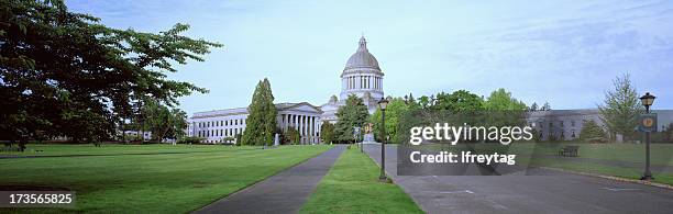 washington state capitol panorama - olympia stockfoto's en -beelden