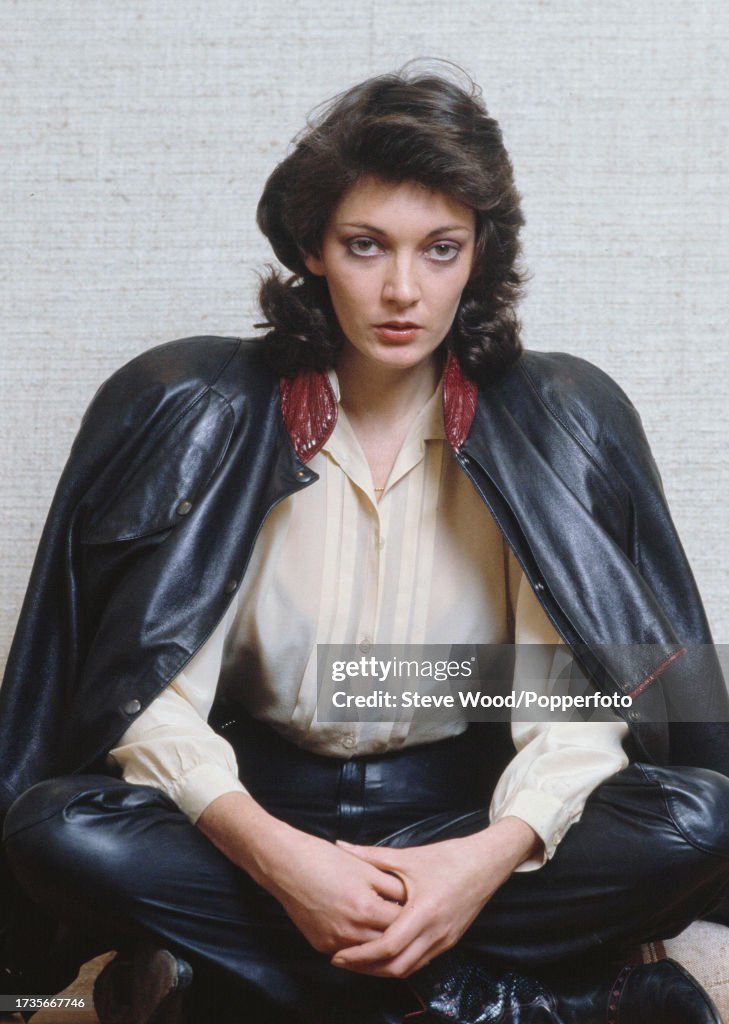 English actress Sarah Douglas in London, England, circa 1983. She is