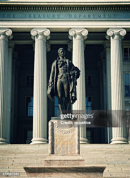 the us treasury department - alexander hamilton bildbanksfoton och bilder