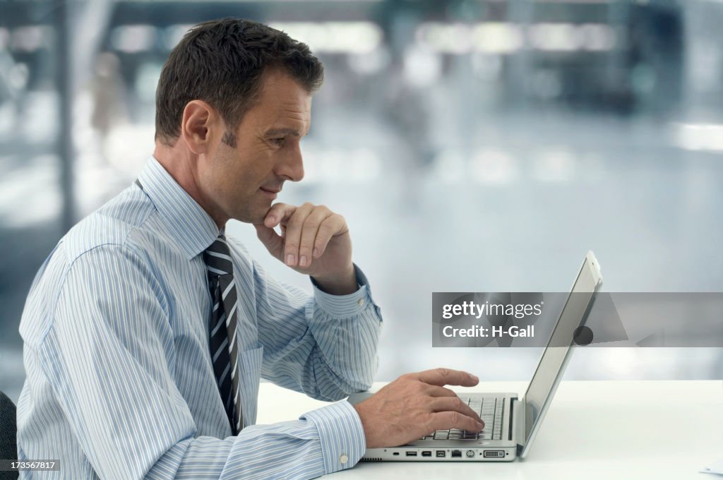 Businessman Laptop