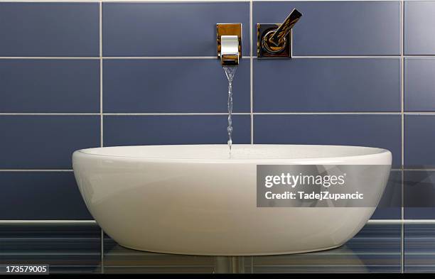 modern bathroom sink - bathroom sink stock pictures, royalty-free photos & images