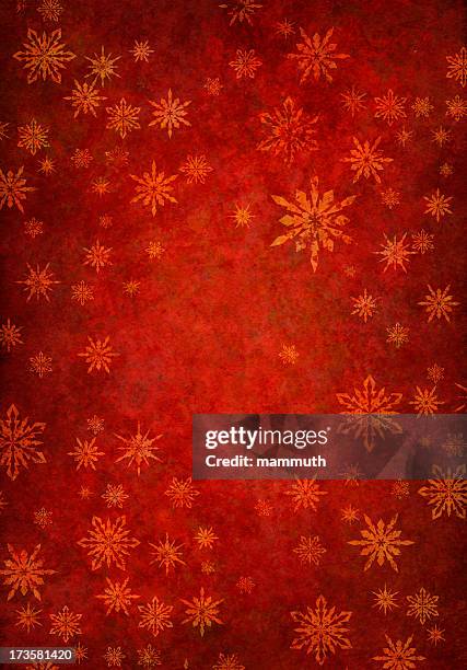 grunge rot schnee hintergrund - christmas wrapping paper stock-fotos und bilder