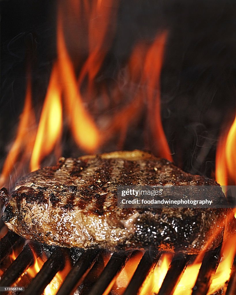 Flame grilled sirloin steak