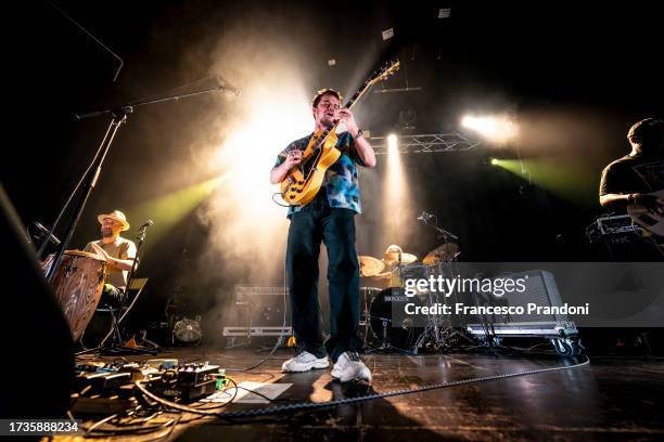 Oscar Jerome performs at Santeria Toscana on October 14, 2023 in Milan, Italy.
