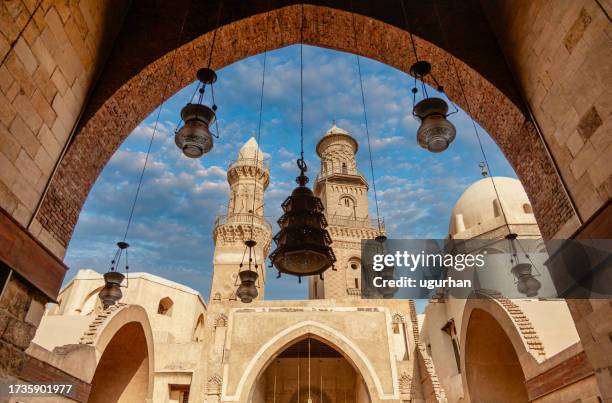 sultan al zahir barquq mosque in cairo. - cairo stock pictures, royalty-free photos & images