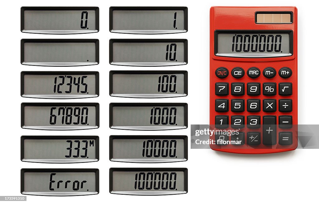 Vermelho calculadora