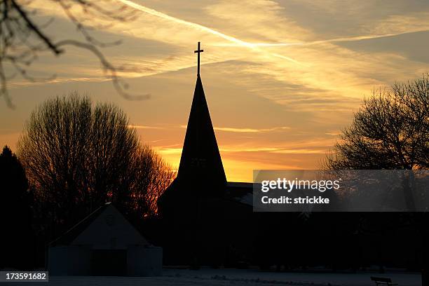 two crosses skyward - steeple stock pictures, royalty-free photos & images