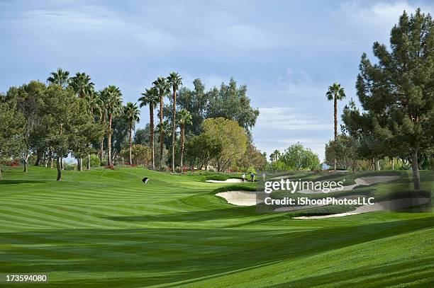 golf location - indian wells califórnia foto e immagini stock