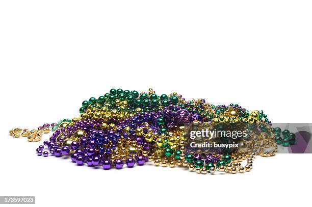 "mardi gras" -perlenketten - perle stock-fotos und bilder