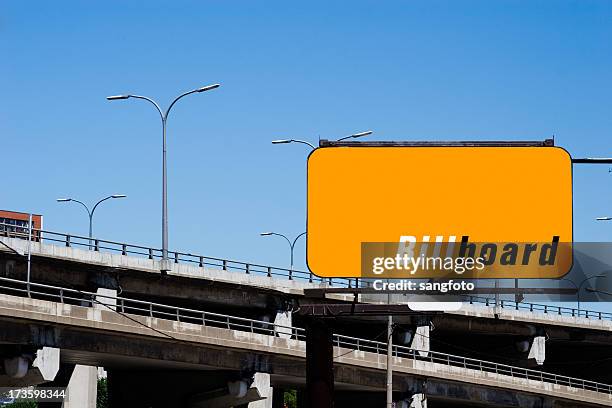 billboard on highway - billboard highway stock pictures, royalty-free photos & images