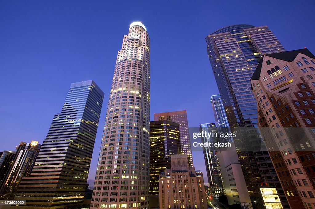 LA's tallest in dusk