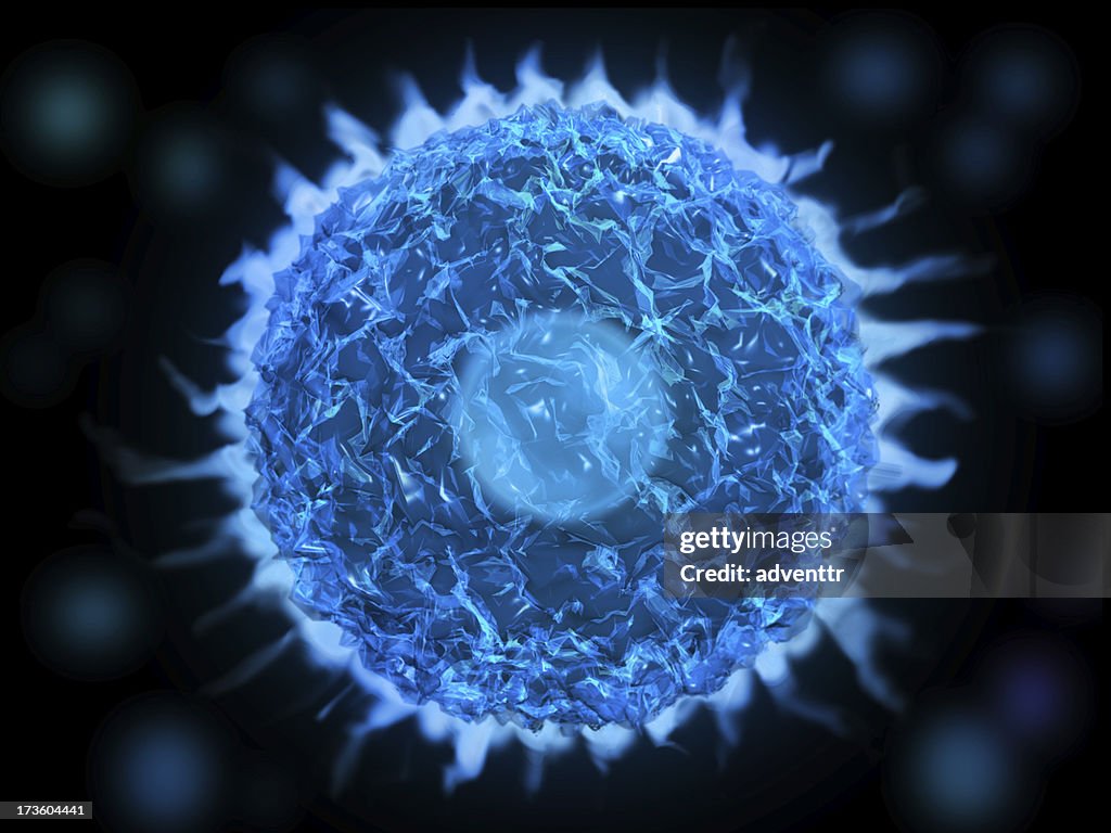 Blue Cell. Figure Blue Cell High-Res Stock Photo - Getty Images