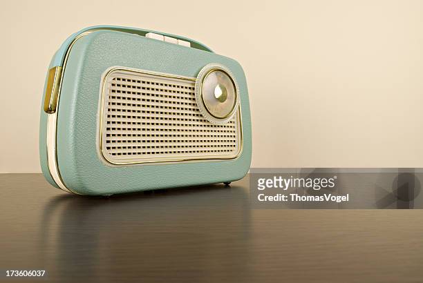 the 70s. retro boom box - antique radio stock pictures, royalty-free photos & images