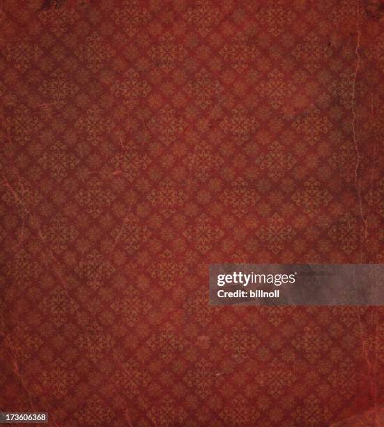 heavily distressed wallpaper pattern - medieval stock pictures, royalty-free photos & images