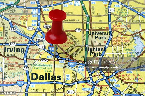 Dallas Map Compas 292 Dallas Map Stock Photos, High-Res Pictures, and Images - Getty Images