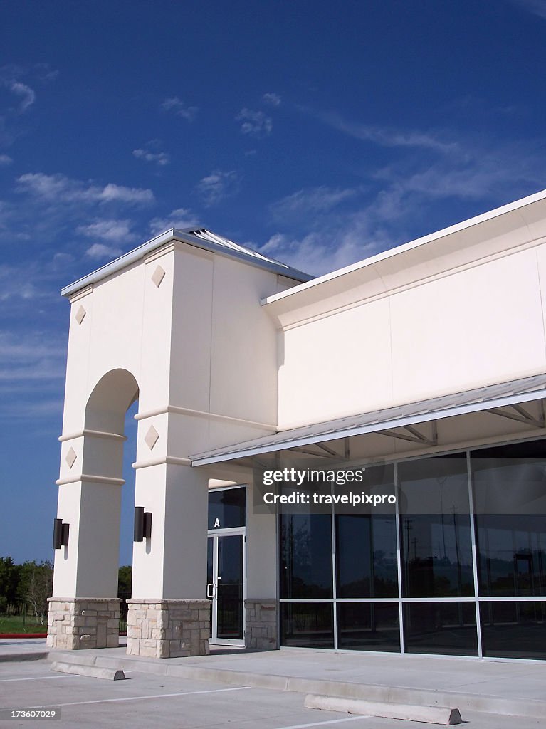 Storefront Portrait Blank White Storefront Corner Portrait High-Res Stock Photo - Getty Images