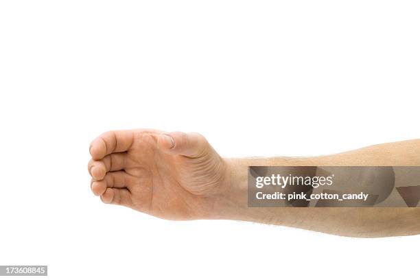 tazza di caffè - scrivere con la mano destra foto e immagini stock