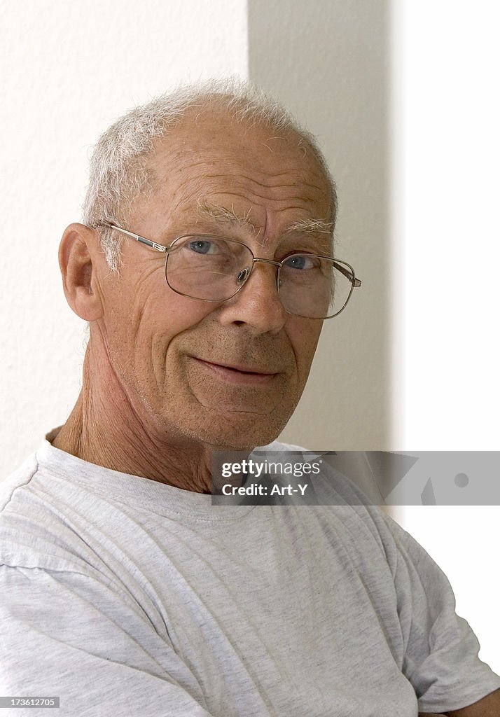 Seventy  year old man smiling