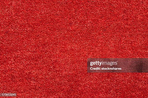 a closeup picture of a clean and bright red carpet - dekorativ matta bildbanksfoton och bilder