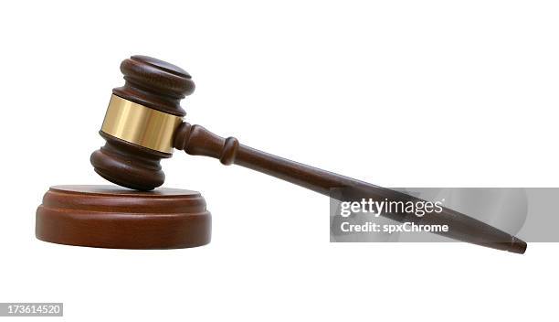 gavel and sounding block - mallet hand tool stock pictures, royalty-free photos & images
