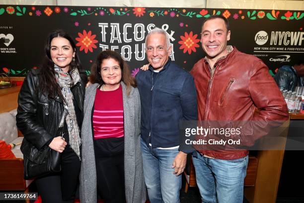 Katie Lee, Alex Guarnaschelli, Geoffrey Zakarian and Jeff Mauro attend the Food Network New York City Wine & Food Festival presented by Capital One -...