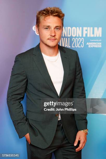 Ben Hardy attends the "Unicorns" screening during the 67th BFI London Film Festival at the BFI Southbank on October 14, 2023 in London, England.