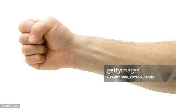 garbage bag - slaan met vuist stockfoto's en -beelden