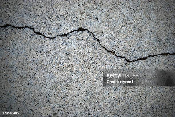cracked - broken concrete stock pictures, royalty-free photos & images
