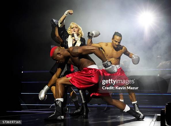 Madonna performs during opening night of The Celebration Tour at The