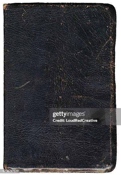 old book cover grunge - leather book stock pictures, royalty-free photos & images