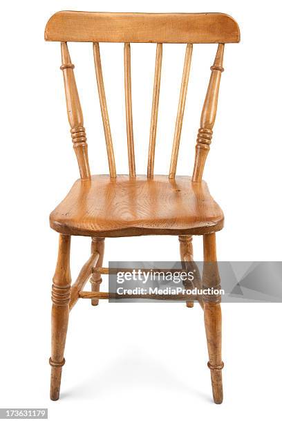 chair - old wood stockfoto's en -beelden