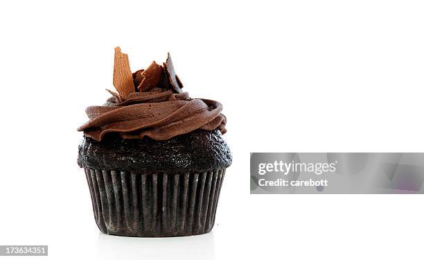 cupcake al cioccolato - cupcake foto e immagini stock