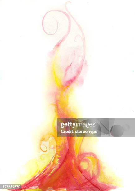 fire illustration - flame white background stock illustrations