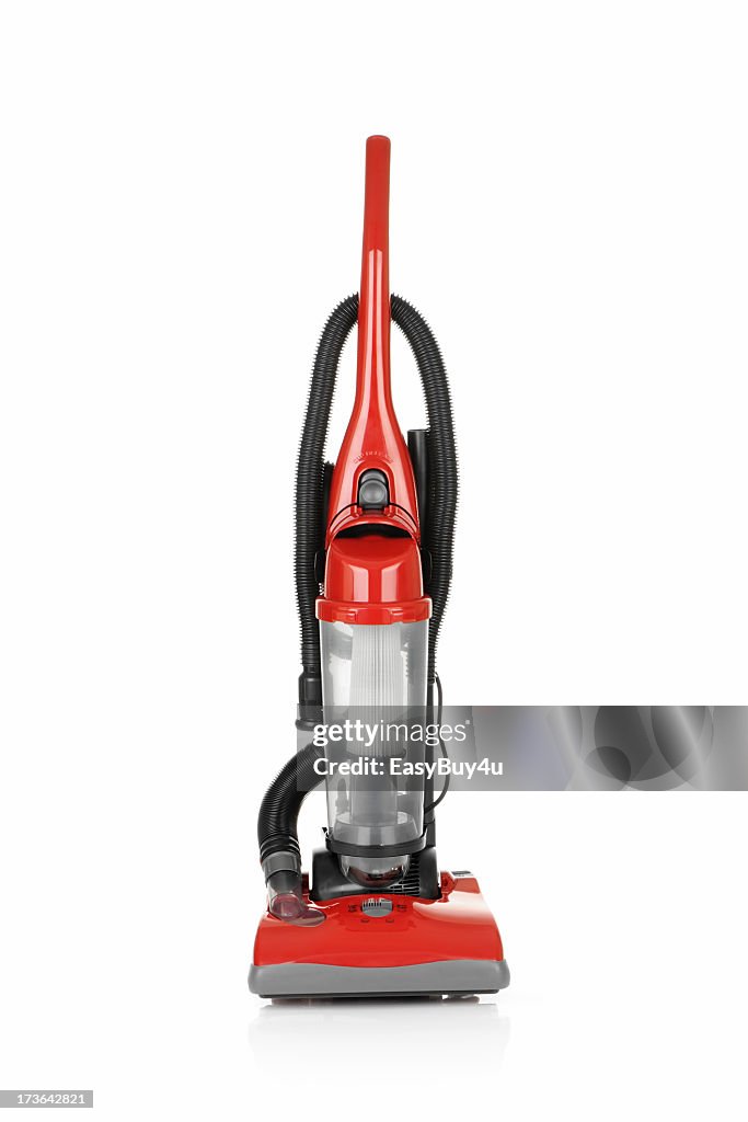 Red vacuum cleaner used to improve your cleaning experience