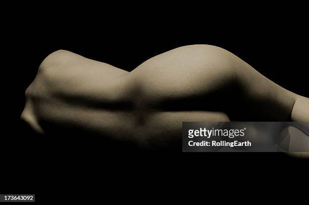 nude posteriore - beautiful female bottoms foto e immagini stock