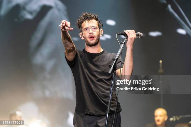 Matty Healy of The 1975 performs during 2023 Austin City Limits Music Festival at Zilker Park on October 14, 2023 in Austin, Texas.