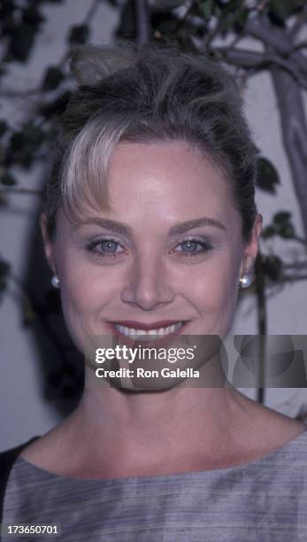 Kim Johnston Ulrich attends NBC TV All-Star Affiliates Party on July 30, 1999 at the Twin Palms Restaurant in Pasadena, California.