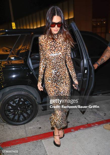 Kendall Jenner is seen on October 20, 2023 in Los Angeles, California.