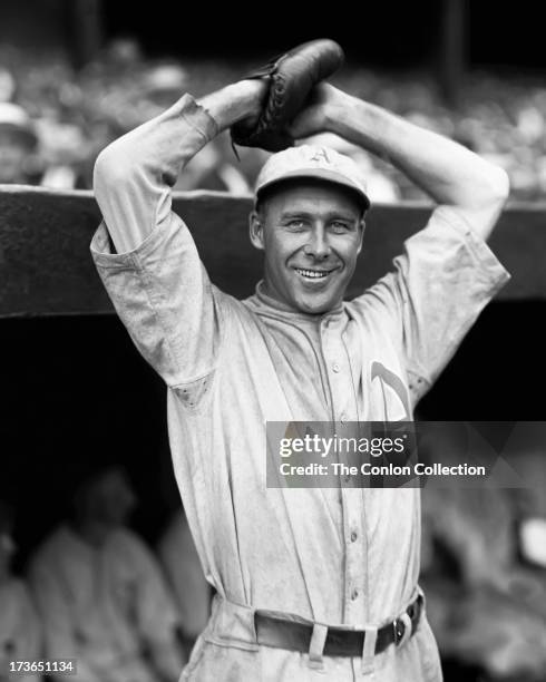 Portrait of George E. Walberg of the Philadelphia Athletics in 1929.