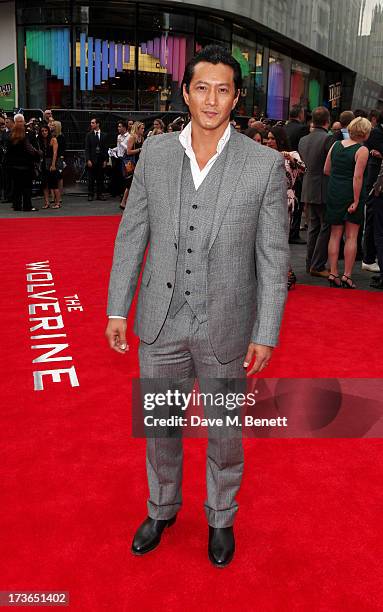 Will Yun Lee attends the UK Premiere of 'The Wolverine' at Empire Leicester Square on July 16, 2013 in London, England.