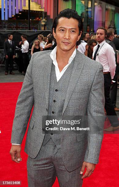 Will Yun Lee attends the UK Premiere of 'The Wolverine' at Empire Leicester Square on July 16, 2013 in London, England.