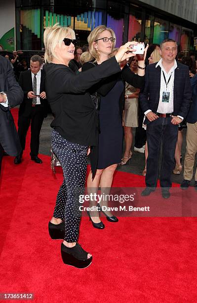 Deborra-Lee Furness, wife of Hugh Jackman, attends the UK Premiere of 'The Wolverine' at Empire Leicester Square on July 16, 2013 in London, England.