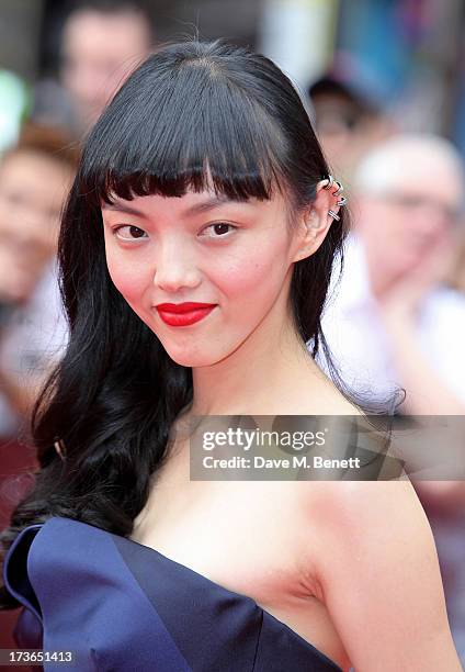 Rila Fukushima attends the UK Premiere of 'The Wolverine' at Empire Leicester Square on July 16, 2013 in London, England.